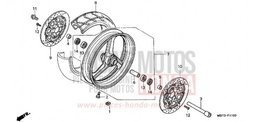 FRONT WHEEL XL1000VY de 2000